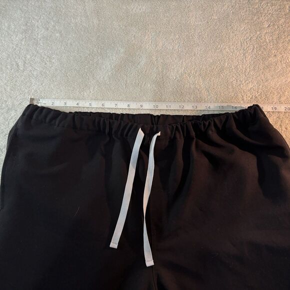 FIGS Technical Collection Scrub Pants Sz XL BLACK STRAIGHT LEG Scrubs Women - Picture 6 of 8
